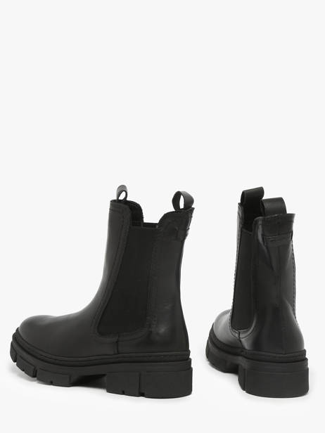 Chelsea Boots Uit Leder Tamaris Zwart accessoires 41 ander zicht 2